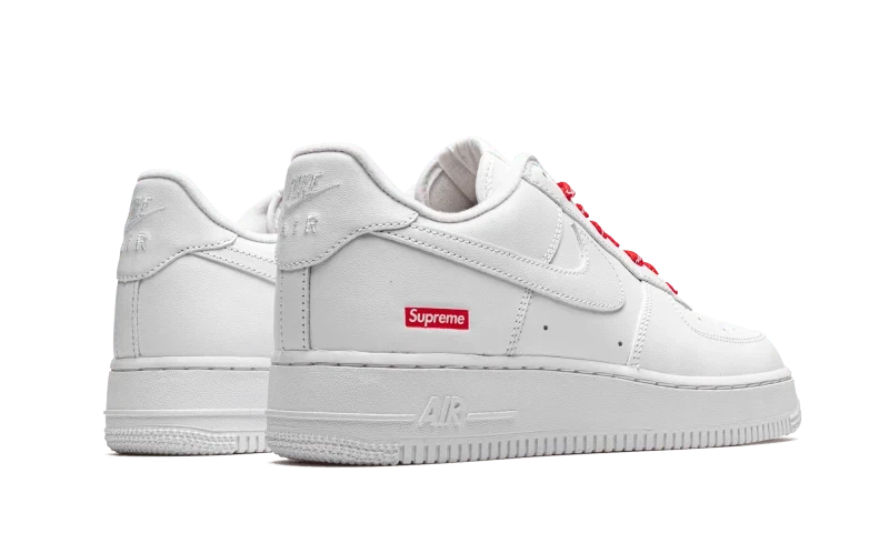 Supreme x Nike Air Force 1 Low Box Logo White