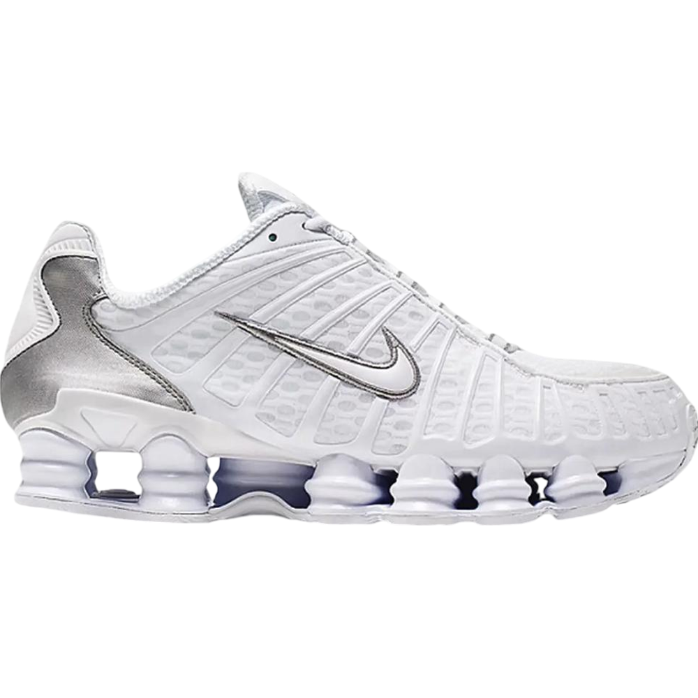 Nike Shox TL White/White/Metallic Silver