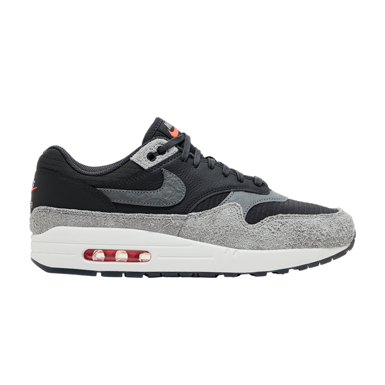 Nike Air Max 1 Premium 'Dark Smoke Grey Flash Crimson'