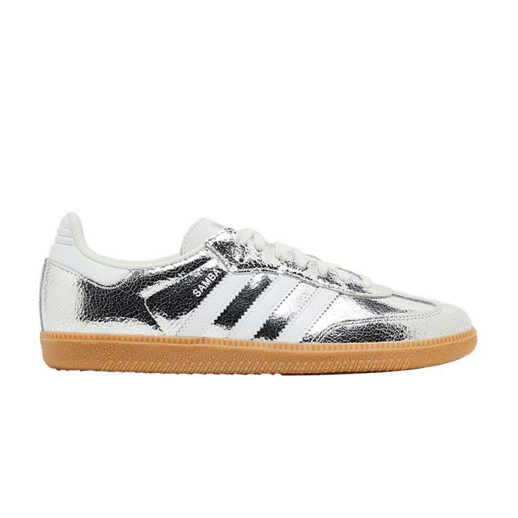 adidas Wmns Samba OG 'Cracked Metallic Pack - Silver'