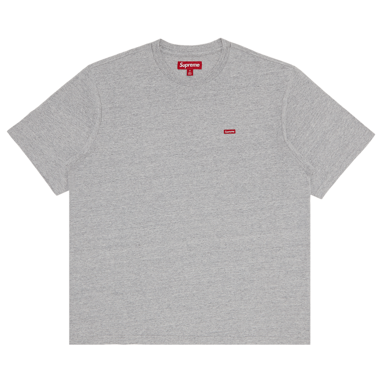 Supreme Small Box Tee heather grey met klein box logo op de borst