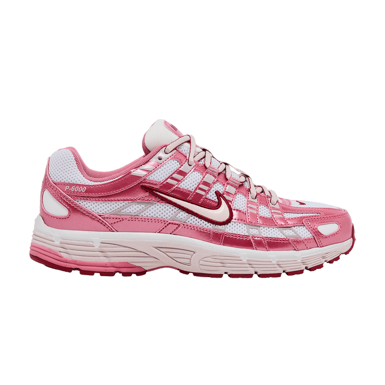 Nike P-6000 dames sneaker Summit White Slit Red IO3496-100 - zijaanzicht
