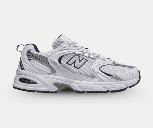 New Balance 530 White Silver Navy