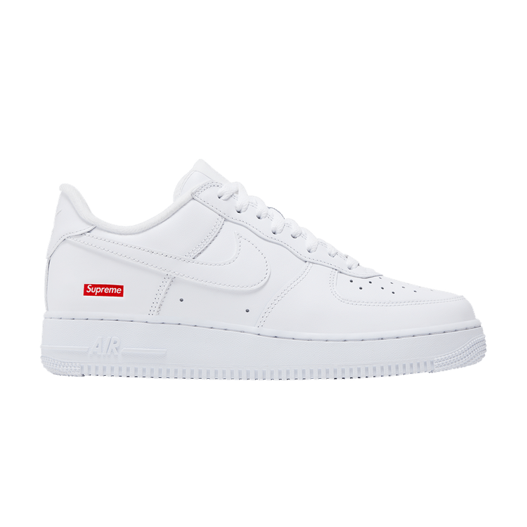 Supreme x Nike Air Force 1 Low Box Logo wit CU9225-100 - zijaanzicht