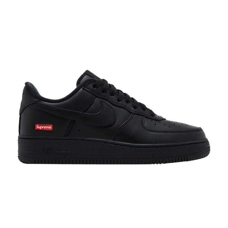 Supreme x Nike Air Force 1 Low Box Logo zwart CU9225-001 - zijaanzicht