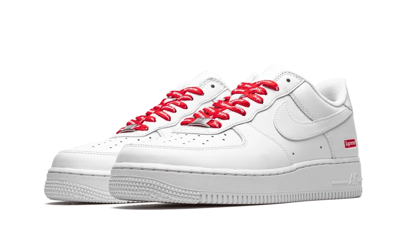 Supreme x Nike Air Force 1 Low 'Box Logo - White'
