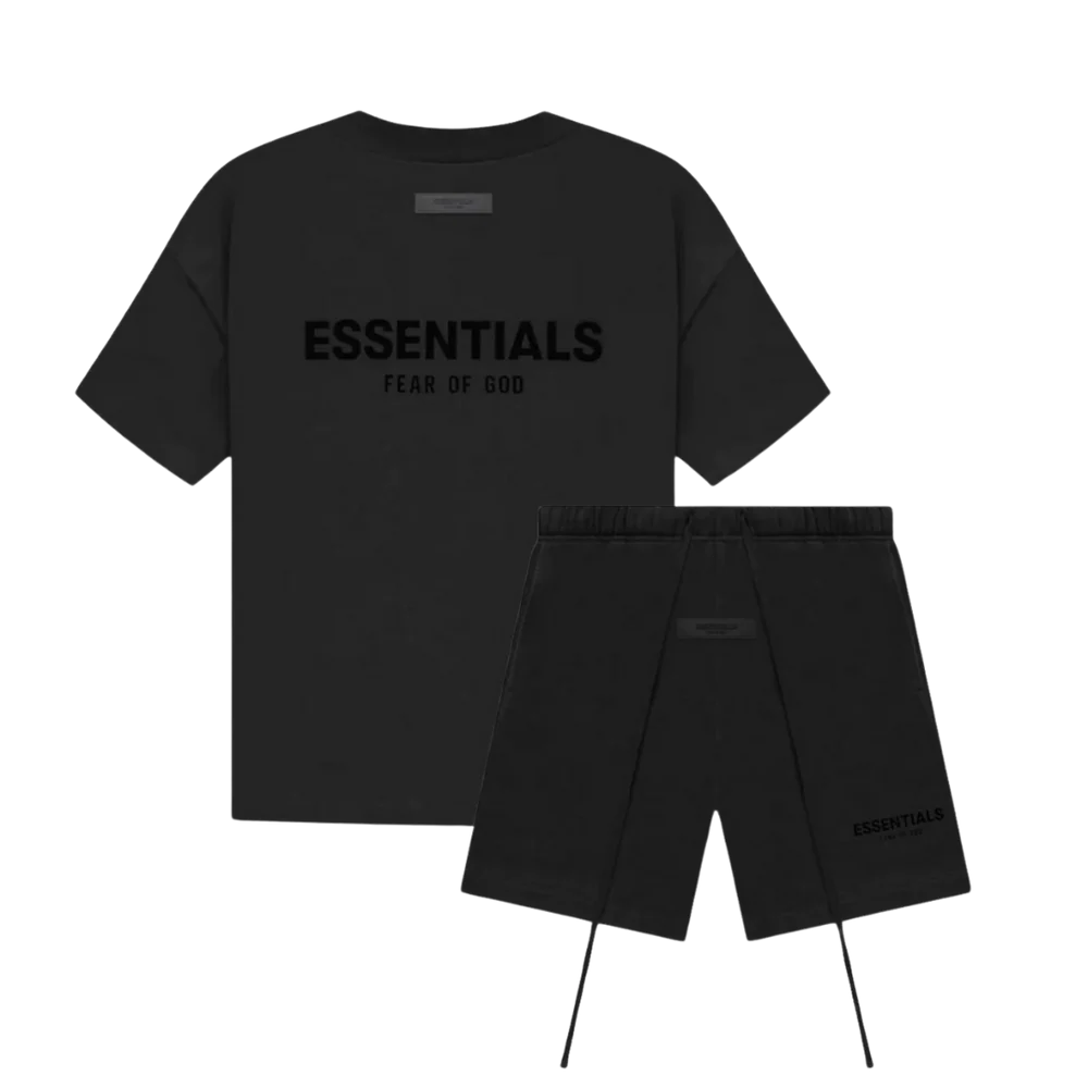 Fear of God Essentials Stretch Limo Set - zwart T-shirt en short