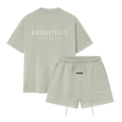 Fear of God Essentials Abbey Stone Set FW25 - T-shirt en short