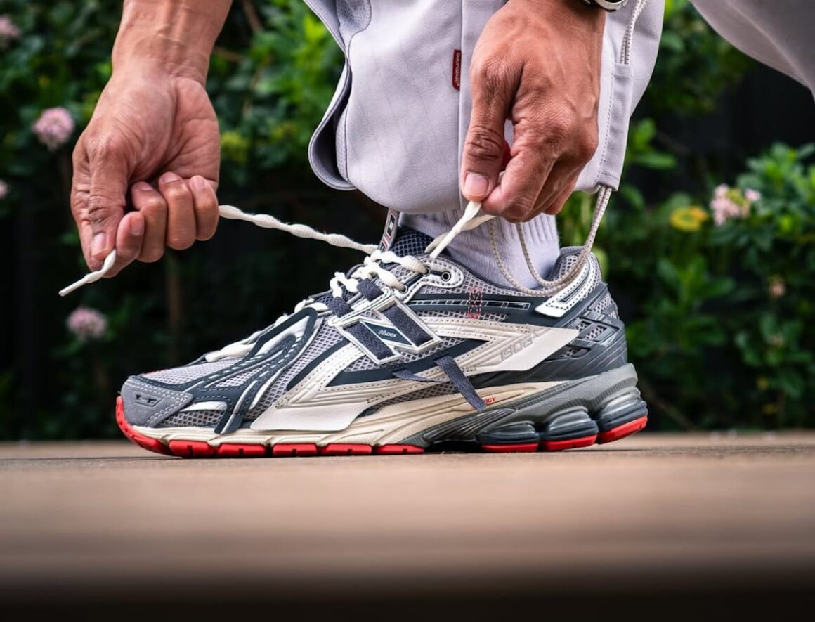New Balance 1906A Slate Grey Drift Red