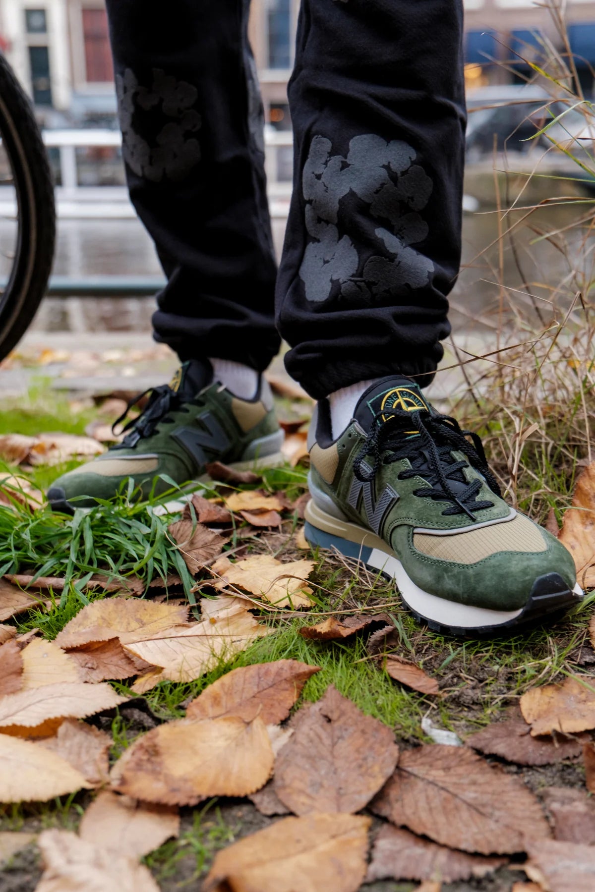 Stone Island x New Balance 574 Legacy 'Dark Green'