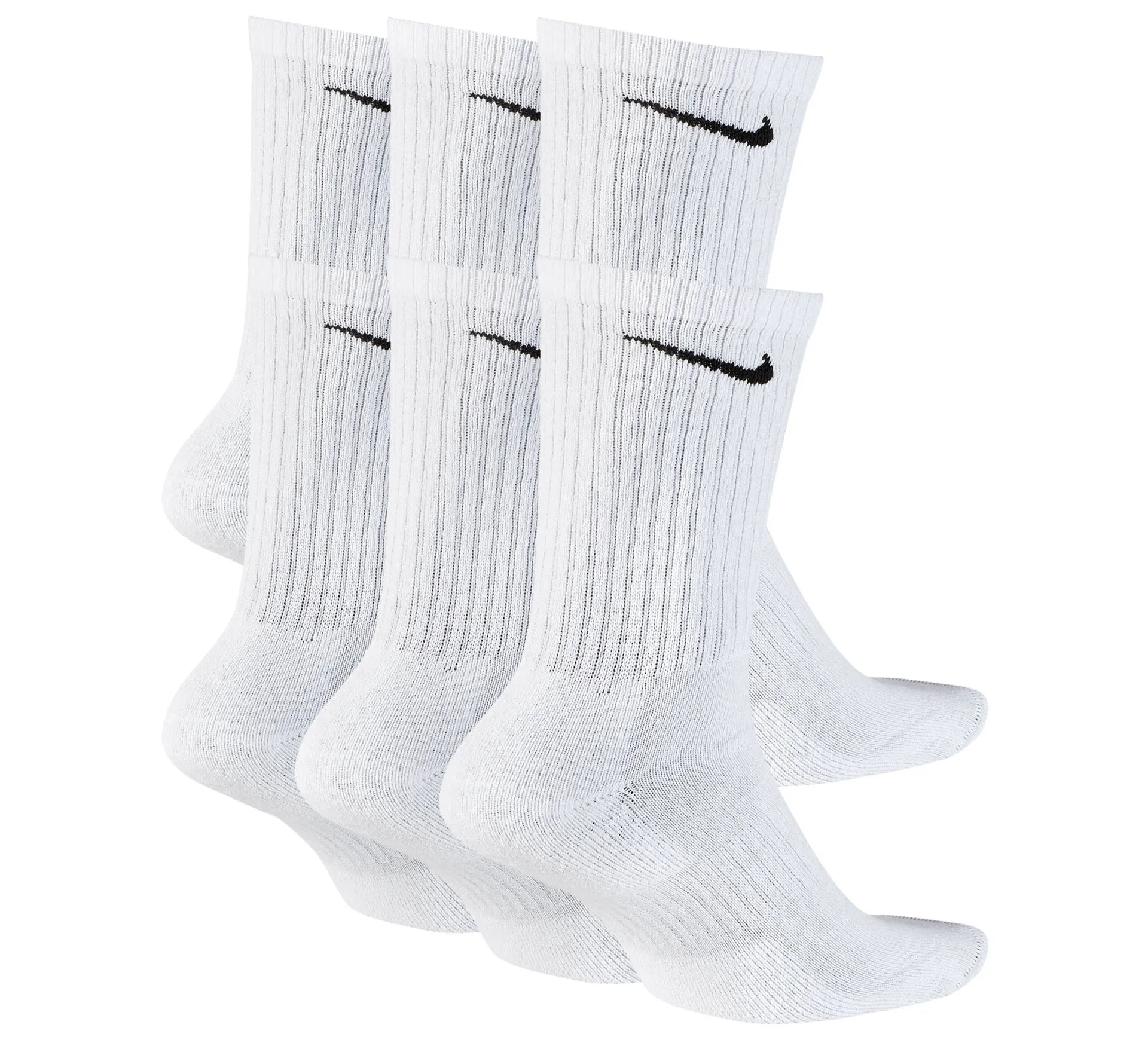 Nike Sokken - Everyday Lightweight Crew White 6-PACK