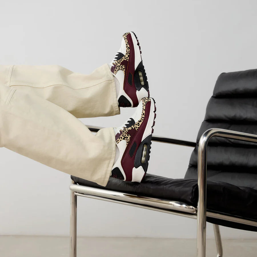 Nike Wmns Air Max 90 'Burgundy Leopard'