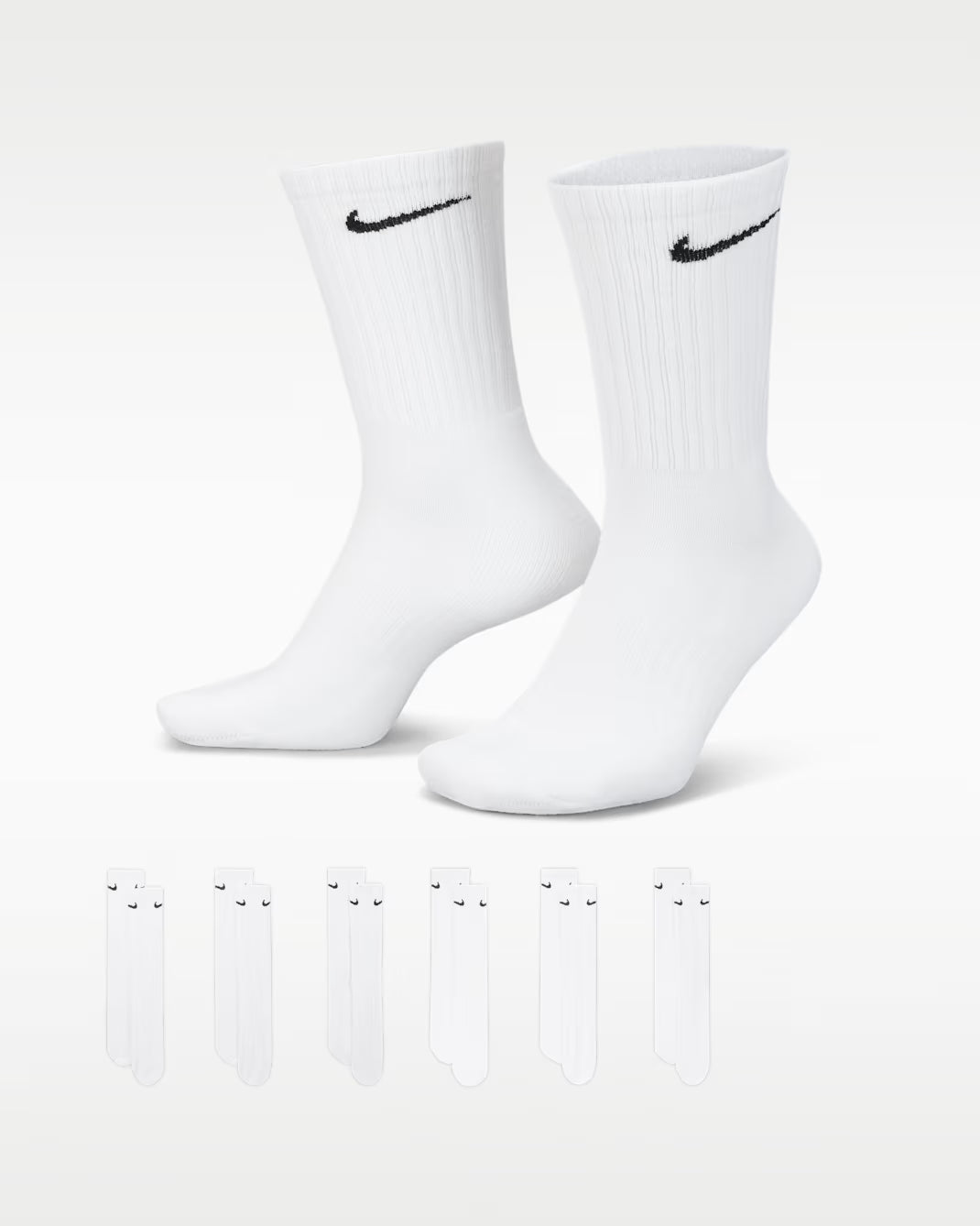 Nike Sokken - Everyday Lightweight Crew White