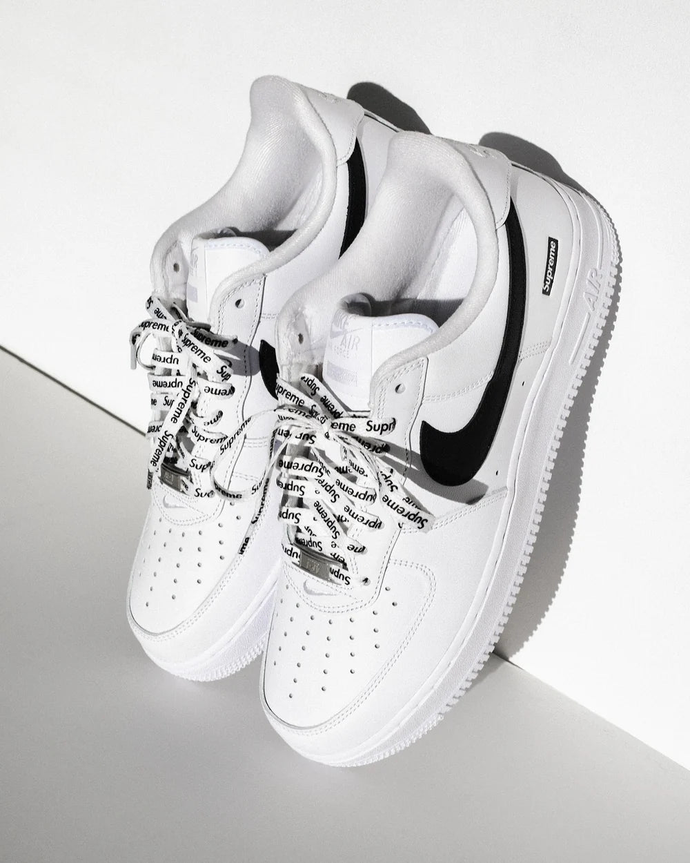 Supreme x Nike Air Force 1 Low 'Box Logo - White Black'
