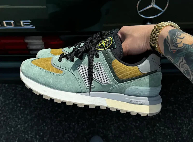 Stone Island x New Balance 574 Legacy 'Light Green'