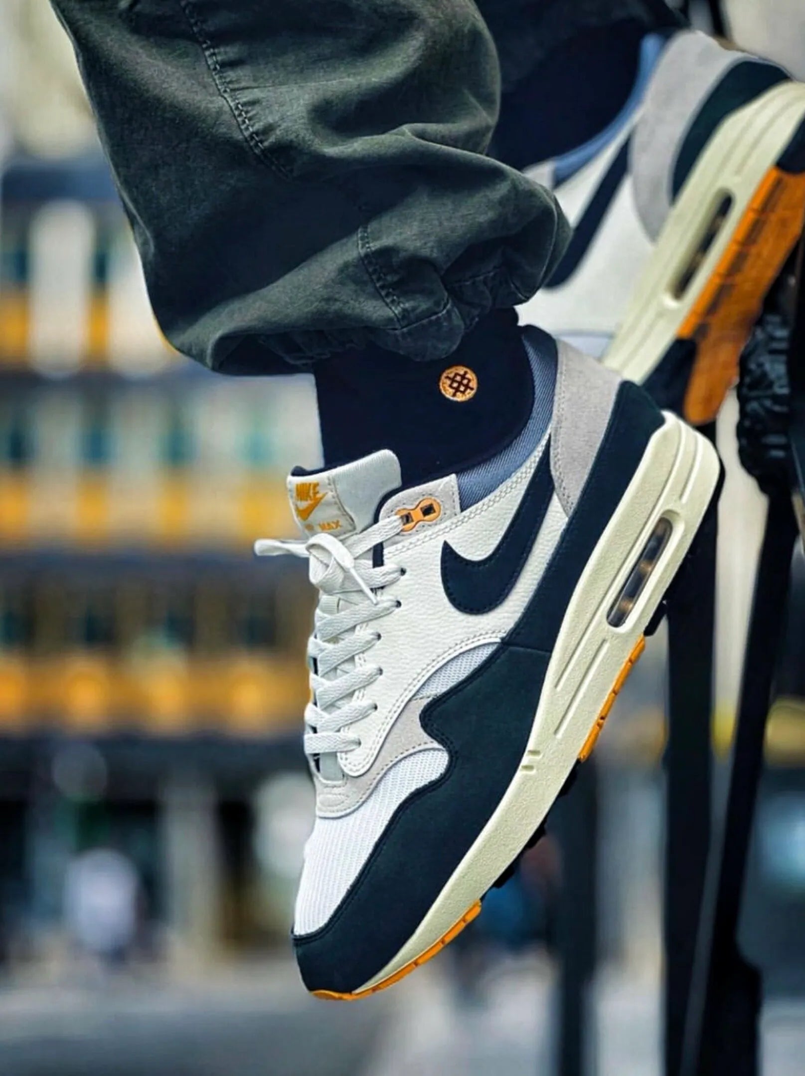 Nike Air Max 1 'Athletic Department - Light Bone University Gold'