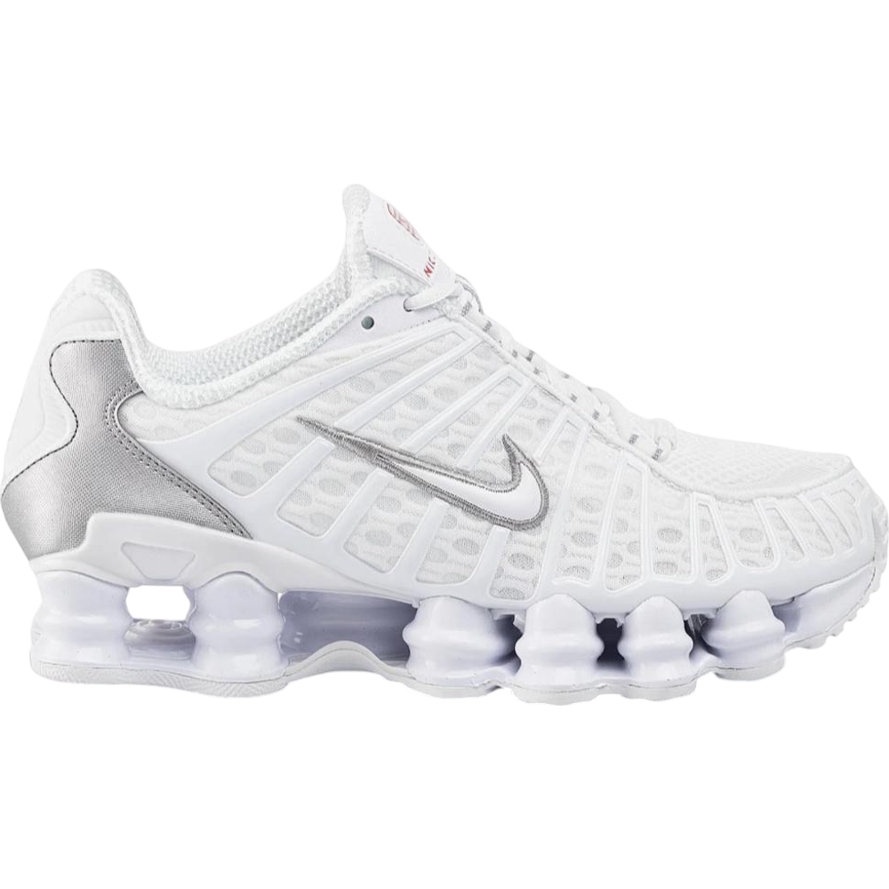 Nike Shox TL White Metallic Silver Max Orange (Women's)