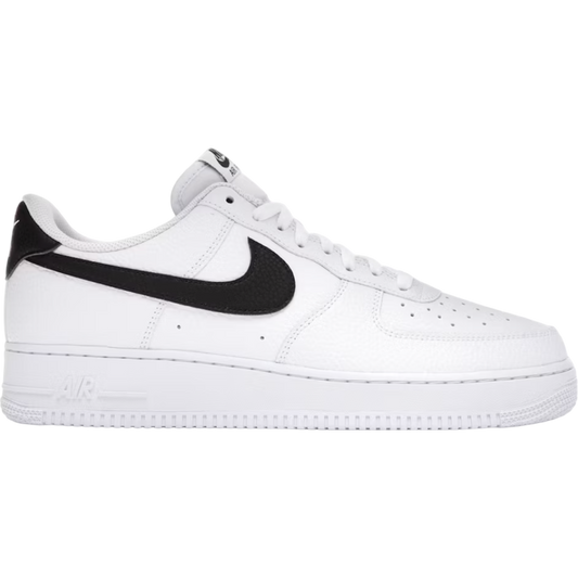 Nike Air Force 1 Low '07 White Black Pebbled Leather