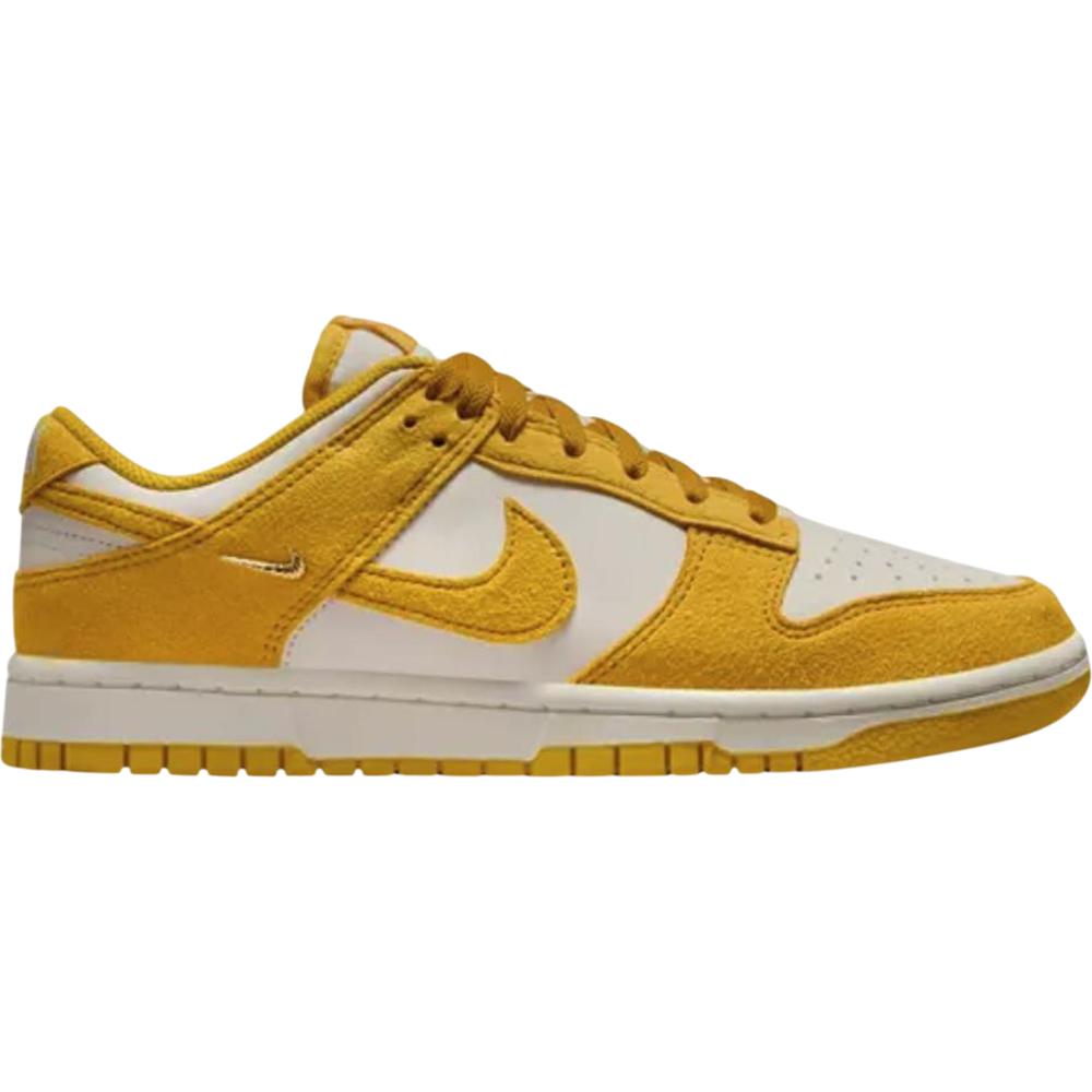 Nike Dunk Low Dark Sulfur Gold Mini Swoosh (Women's)